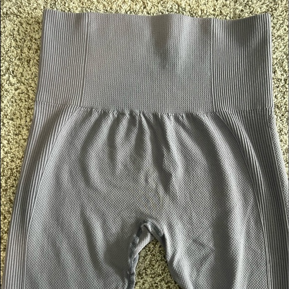 Gymshark Power Down Hugh Waisted Leggings-Steel Blue - Picture 5 of 6